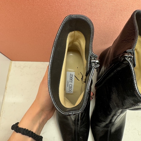 Jimmy Choo Patent Leather Booties - Picture 7 of 8